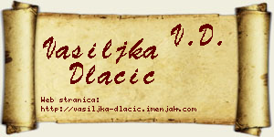 Vasiljka Dlačić vizit kartica